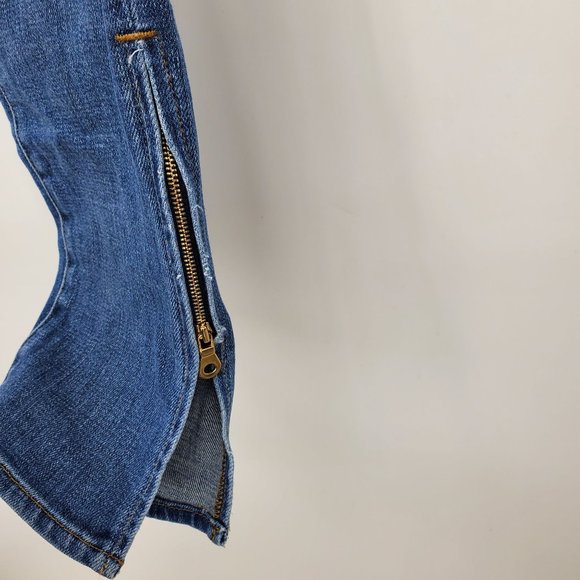 Frame Denim Le Boy Crop Zipper Hem Women's Denim Jeans Size 25 - Picture 7 of 12